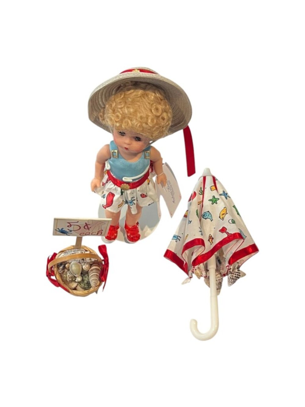 Madame Alexander She Sells Sea Shells Doll 8" 42470 Storyland Complete Set - Picture 5 of 7